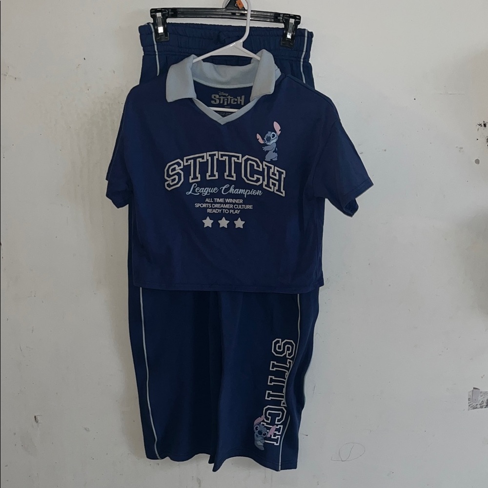 Disney Stitch Blue Kids Jersey Set